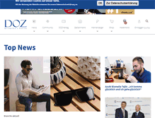 Tablet Screenshot of doz-verlag.de